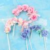 1pcs Bow Flower Cake Topper for Wedding Party Decoration Dessert