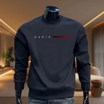 Heiße Verkäufe Herren Sweatshirts Druck O-Ausschnitt Hohe Qualität Lange Ärmel Lässig Mann Beliebtes Top Sportbekleidung Pullover Jogging Täglich