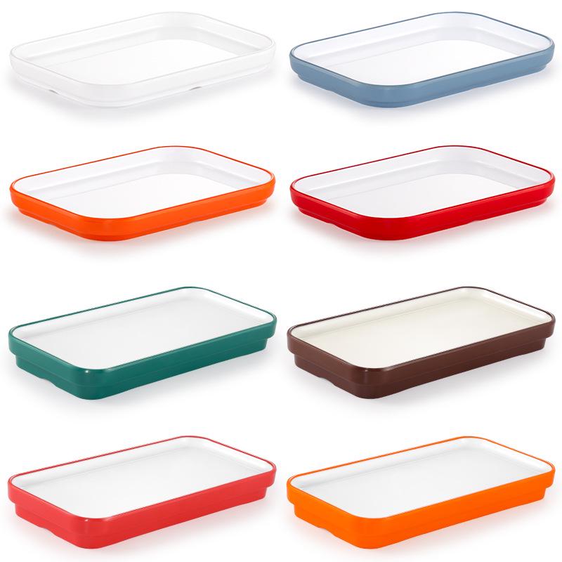 Melamine Rectangular Plastic Tray for Hot Pot & Sushi