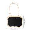 20Pcs Wooden Mini Double-Sided Blackboards DIY Hanging Plant Tag with Rope Pendant Natrual Message Board Kitchen