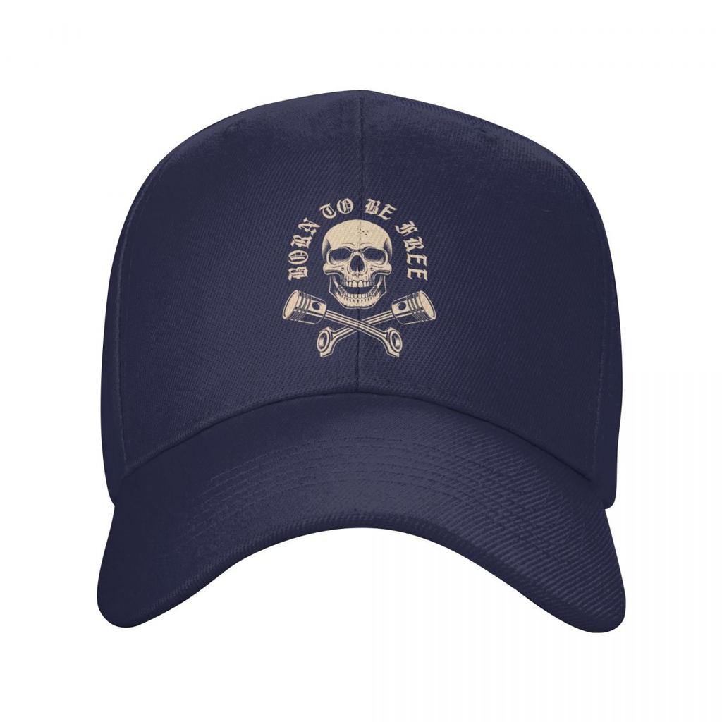 Personalized Rockabilly Rock Biker Motorcycle Skull Baseball Cap Sports Unisex Women's Adjustable Dad Hat Summer Snapback Hats