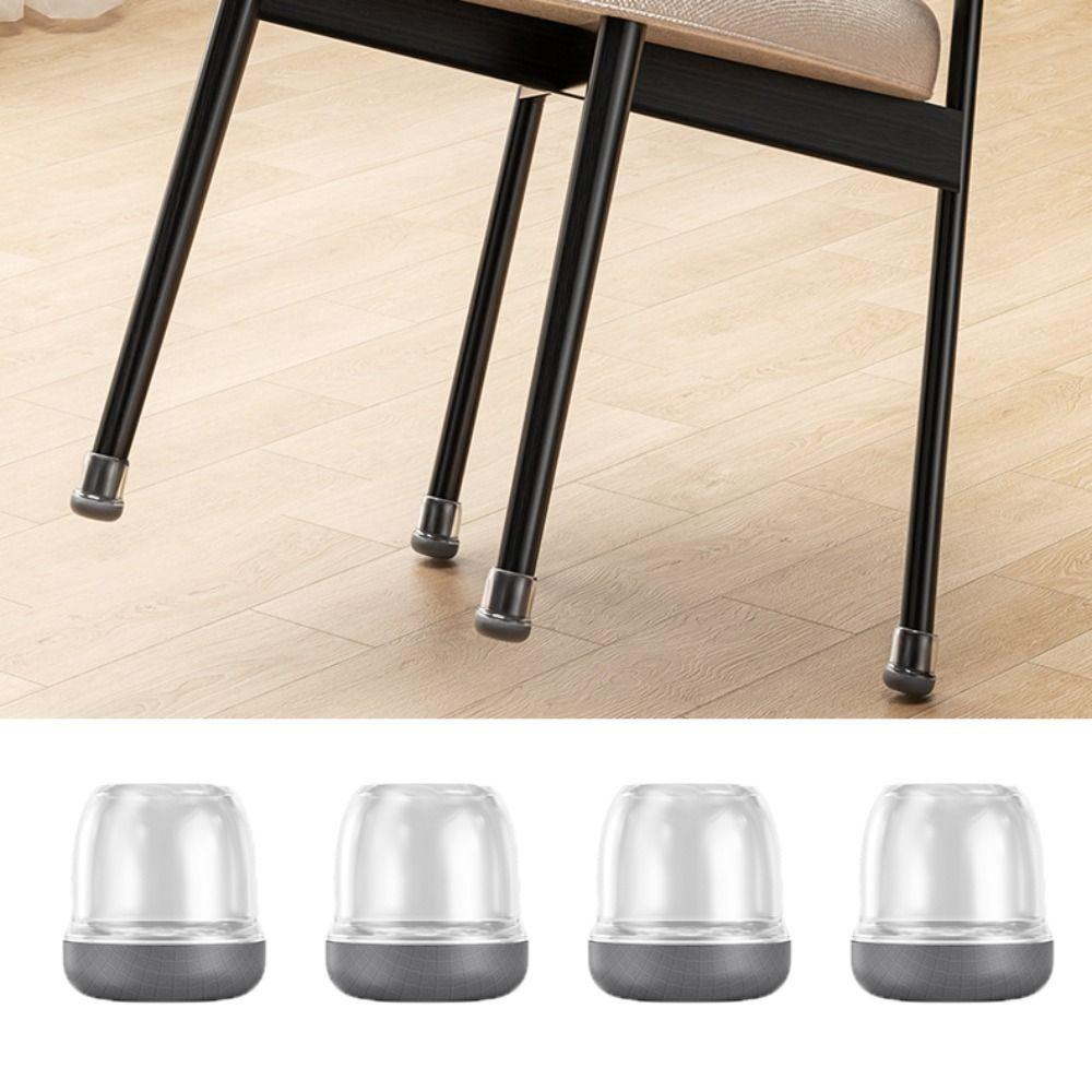 8 Pcs Wear-resistant Furniture Feet Pad Resilient Chair Leg Cover Chair Leg Silent Mat  Carpet
