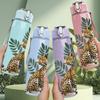 1PC Leopard Wild Animal Jungle Art 750ml Color Plastic Sports Water Bottle Leakproof Flip Straw Lid Suitable for Sports Office Home Use