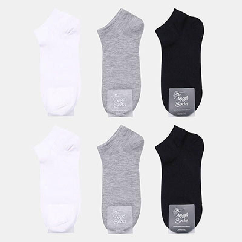 

[Set of 5] [Men s/Women s] 1112 Sneaker Cotton Socks MAN-GRAY-5 pcs