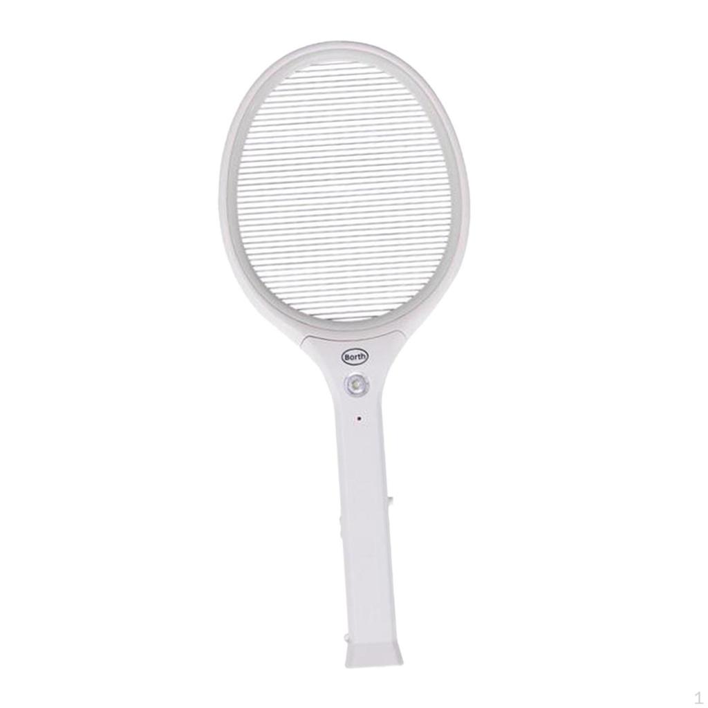 Bug Zapper Mosquito Killer Lamp Comfortable Grip Electric Fly Swatter Racket