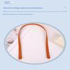 2Pcs Solid Color Handbag Replacement Handle Detachable PU Leather Strap for DIY Homemade Bag Making