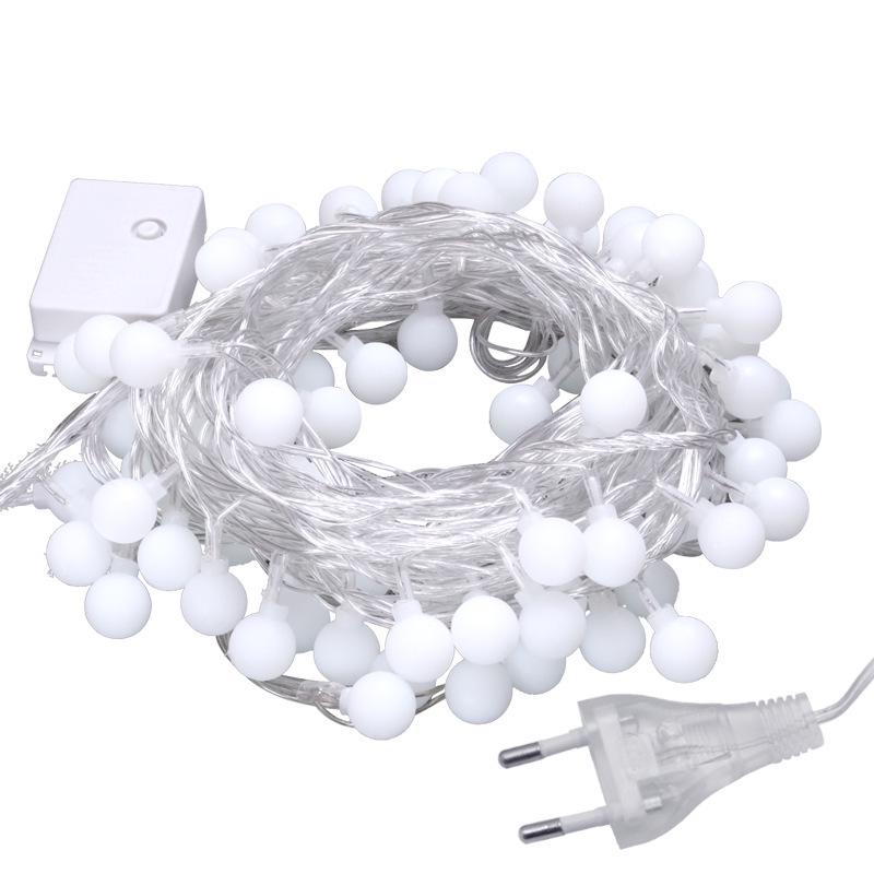 USB Battery Powered LED Fairy String Lights - Remote Control, Flashing Round Ball, Outdoor Decoration, Christmas Holiday.