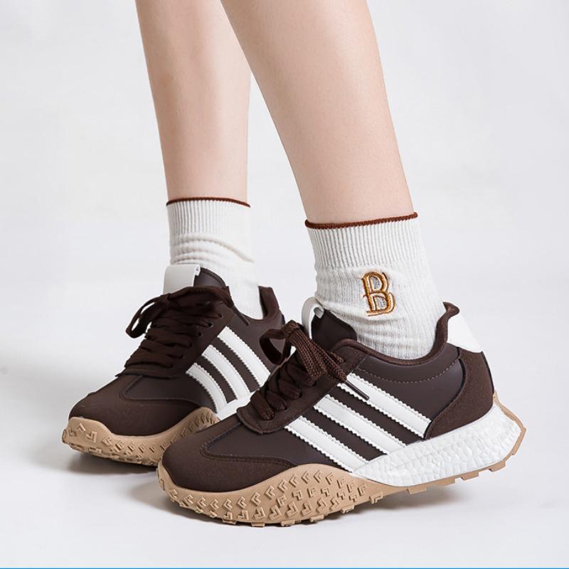 Small thick-soled casual sneakers women's inner height increase fashion dad shoes women 8866