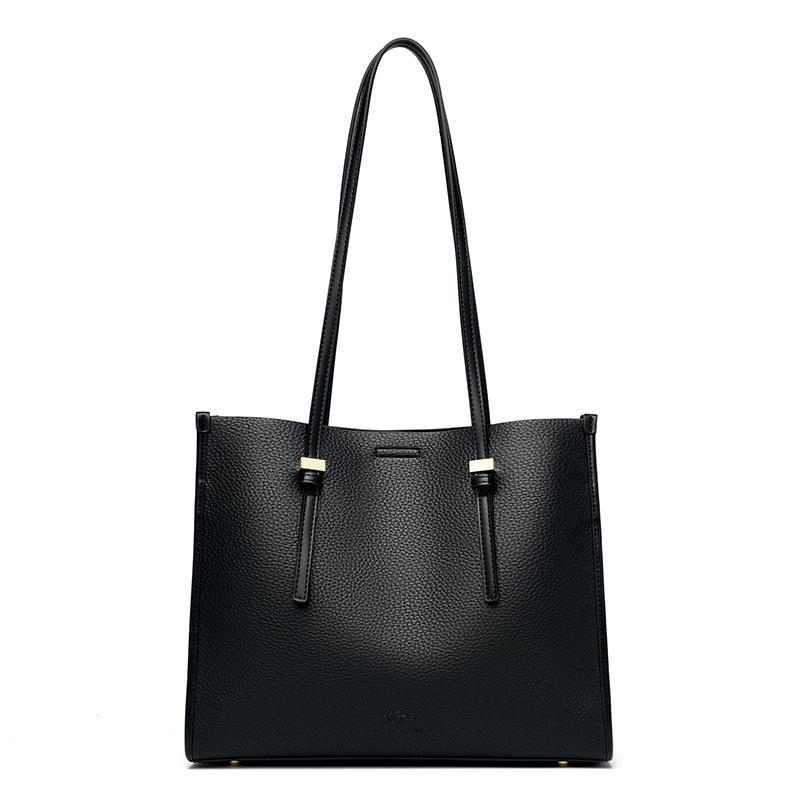 

Solid Color Simple Large Capacity Women s Tote Bags High Quality Soft Leather Female Handbag Luxury Trendy Women Shoulder Bag чёрный