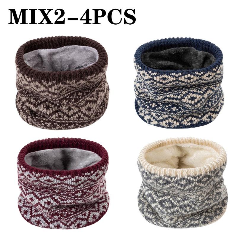 Fashion Soft Knitted Neck Warmer Sports Scarf for Women Men Face Cover Winter Running Skating Hiking Cold-Proof Thick Collar