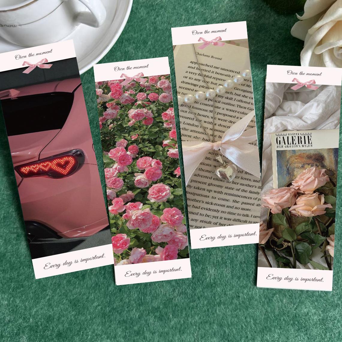 

30 Розовых Закладок-Колокольчиков Простые Ручные Литературные и Креативные Материалы Инс Чтение Бумажные Закладки DIY