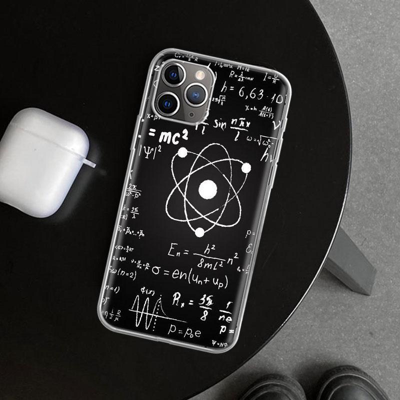 Physics Chemical Mathematics Phone Case Cover for iPhone 11 12 13 Mini 14 15 Plus 16 Pro Max 17 Air 7 8 + SE Art Customized Fund