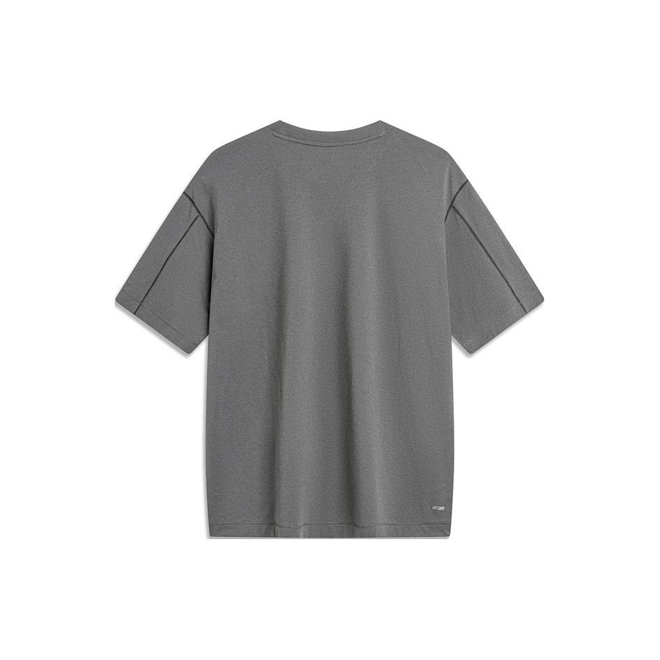 Li Ning CF Letter Print Quick-Dry Cool Loose Short Sleeve T-Shirt Men Tops ATSU609-5