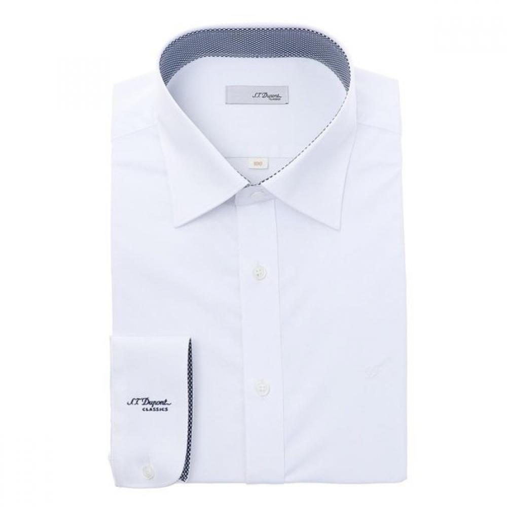 S.t. Dupont Comfortable Stretch Long Sleeve Regular Fit Shirt Se6sm11ls162swh 95