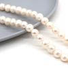 1String, 9-10mm White Natural Freshwater Subcircular Pearls 36cm Loose Beads for Handmade Jewelry Craft Supplies, DIY Holiday Gifts