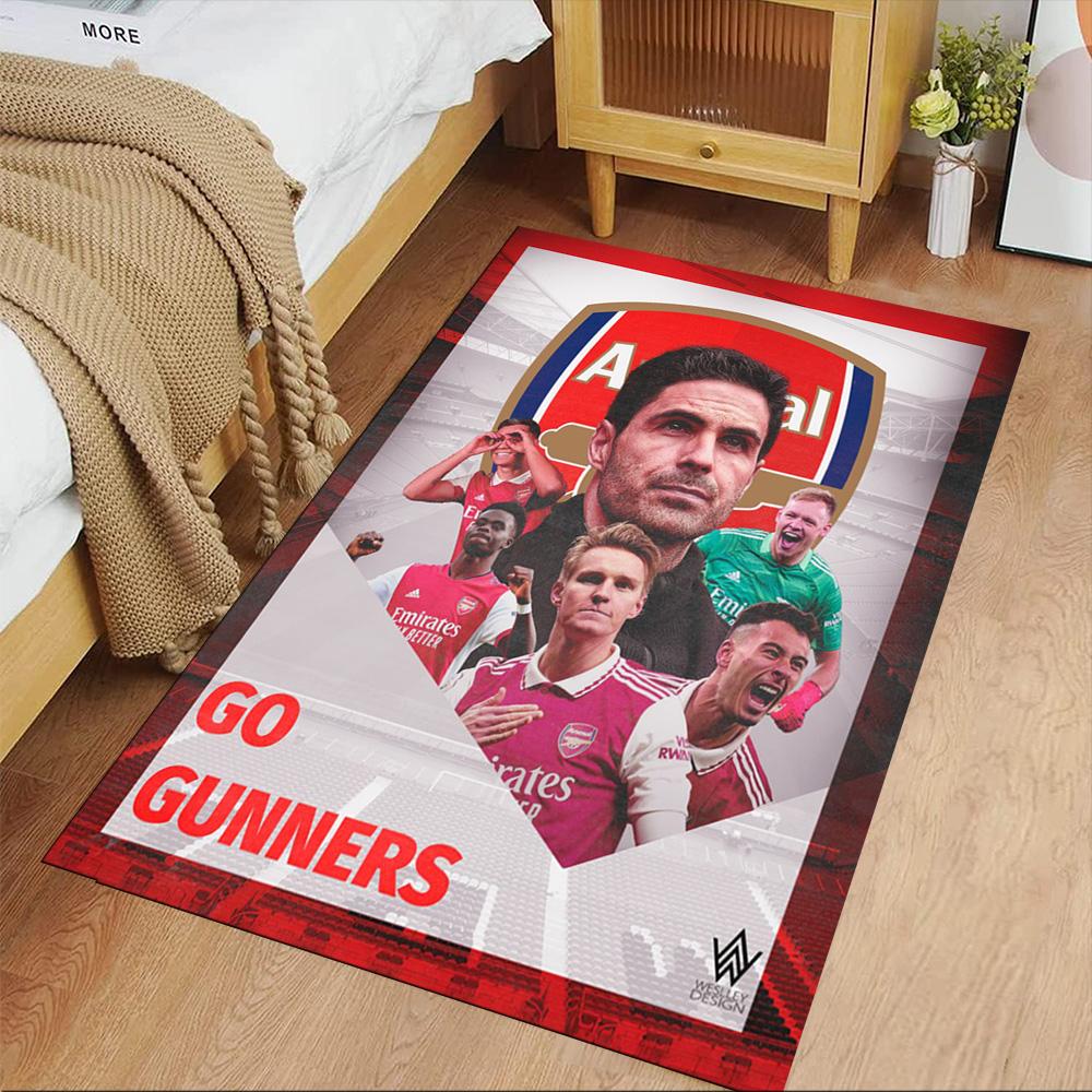 Arsenal Football Player Area Rug Perfect for Dormitory Study Room Outdoor Decorate Room Anti-slip Rug Anime Office Decor
