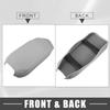 Car Center Console Armrest Cover 38.5x18.5cm Center Console Protect Cover for Toyota Camry Hybrid 2012-2017 Faux Leather Gray