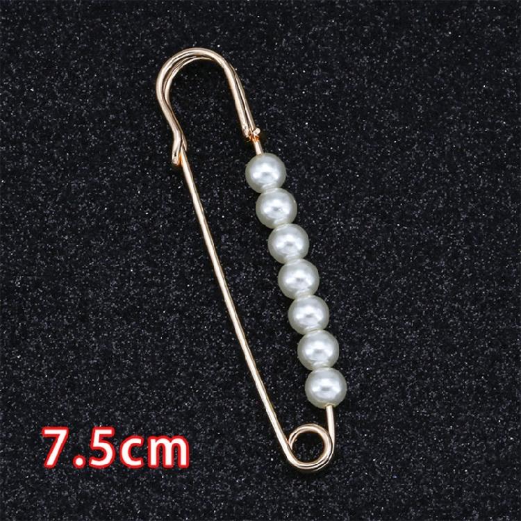 10 Pcs Fashion Pearls Brooch Cardigan Collar Brooch Clip Artificial Pearls Brooch Fashion Sweater Shawl Clip Enduring