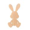 Easter Wooden Bunny Ornaments Farmhouse Rustic Wood Cutouts Hanging Decorations Spring Holiday Tree Ornaments for Home Party Decor