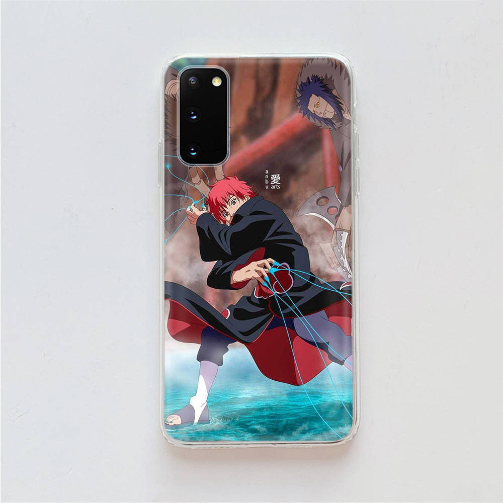 AD77 Naruto Akatsuki Clear Case for Samsung A04 A14 A23 A34 A54 M23 M33 M52 M53 Realme 10 9 C30S C35 C55 VIVO Y02 Y21 Y33S Y51 X80 V25 Cover