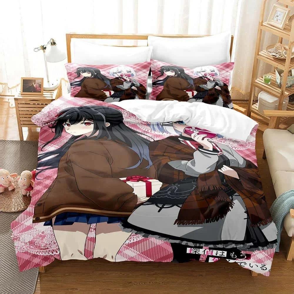 New Anime The Detective Is Already Dead Bedding Set Single Twin Full Queen King Size Bed Set Adult Kid Bedroom Duvet Cover Sets
