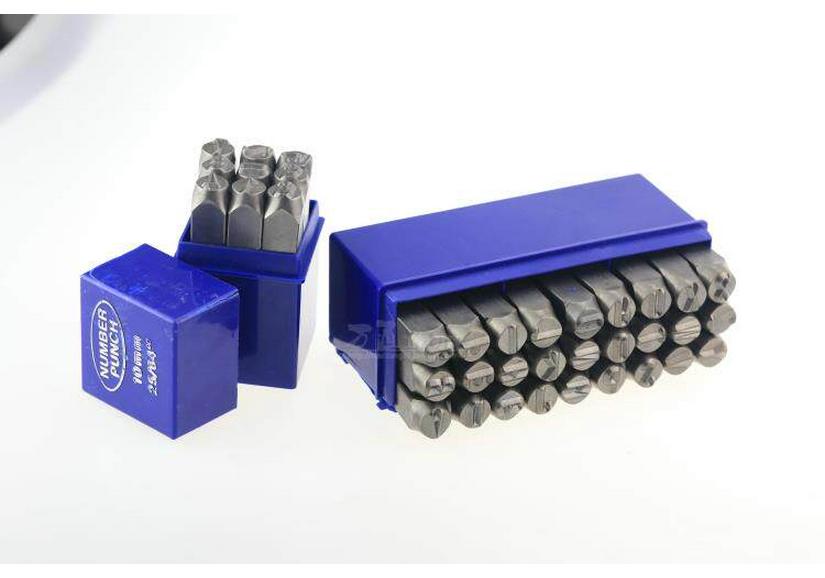 Super Hard Steel Character Stamps: English Type, Sizes 3-12.5mm (Type 3, 4, 5, 6, 8, 10)