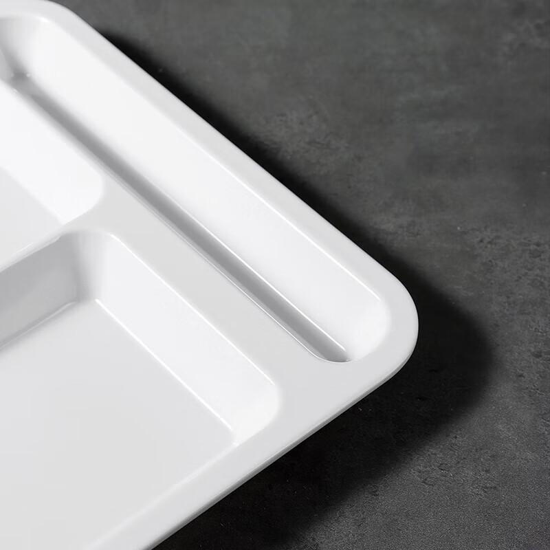 Melamine Rectangular Divided Meal Tray