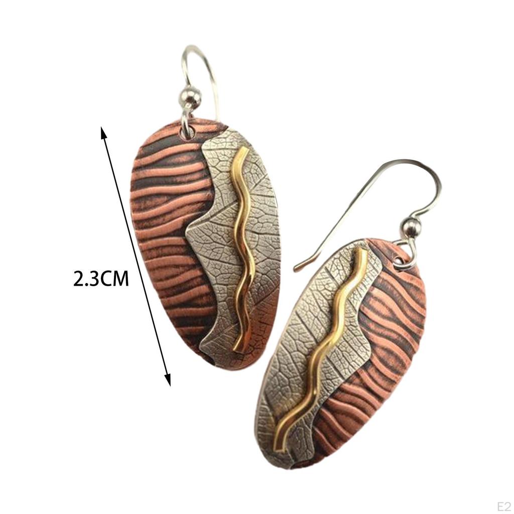 Hängeohrringe mit Gravurmuster für Verlobung, tägliches Tragen, Abschluss