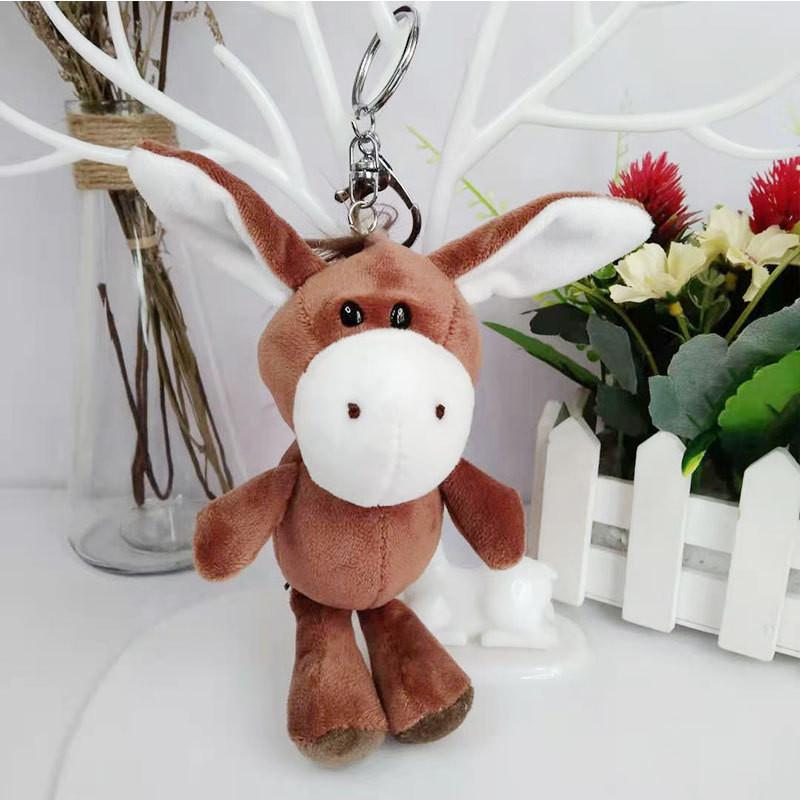 Attractive Animal Plush Keychain Adorable Lion And Elephant For Decoration Backpack