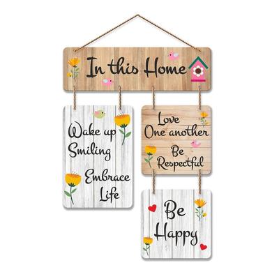 Das sind wir Dekorative Wandkunst Holz zum Aufhängen für Wohnzimmer, Schlafzimmer | Zitat | Wandposter | Gemälde | Handgefertigte Kunst