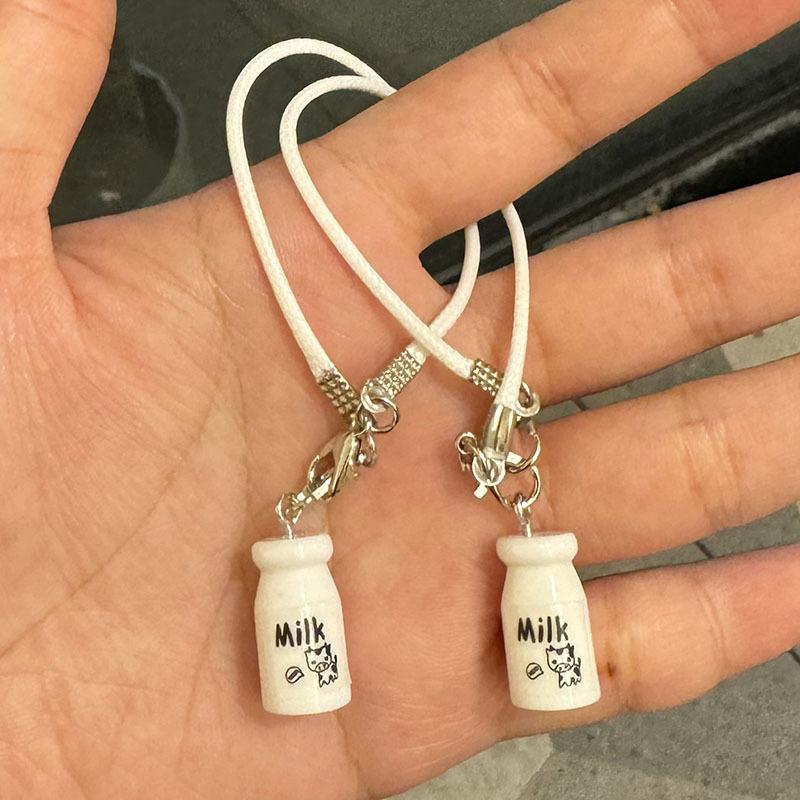 Creative  Miniature Water Cup Pendant Charms For Doll Neck Decoration Cute Mini Milk Bottle Model Plush Doll Accessories