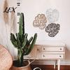 Nature Inspired Wall Art 3Pcs Hollow Monstera Leaf Decoration, Wooden Tropical Hanging Plaque, Decorative Artistic Decor Sculpture with Hook