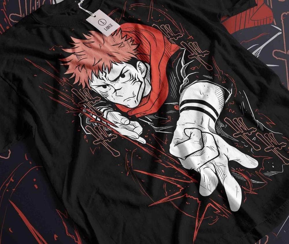 Футболка Рёмен Сукуна Jujustu Kaisen jujutsu kaisen Хоррор подарок Футболка Все размеры Унисекс Футболка S