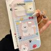 Plaid West Highland Illustration Apple 16/17promax mobile phone case for iP15 white background imd hard case 14/Air