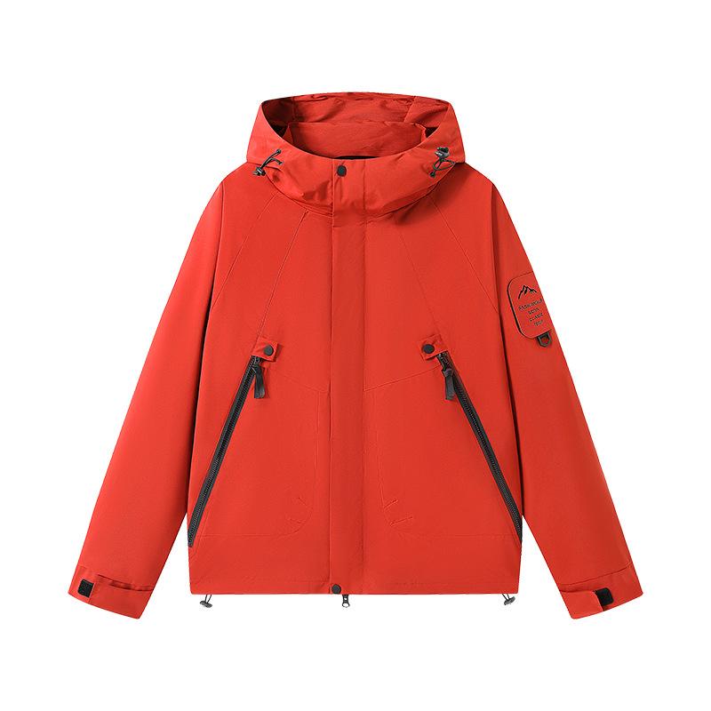 Couple Three-proof Jacket Spring and Autumn Outdoor Men and Women Jacket Windproof Waterproof Wear-resistant Hood