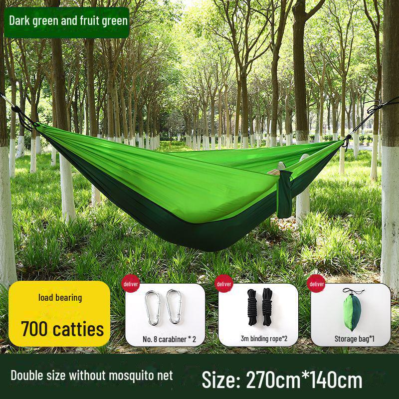 """Schnellöffnende Mückendichte Outdoor-Hängematte mit Netz - Einzel-/Doppel-, Kippsicher, Nylon"""