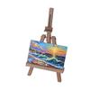 Mini Dollhouse Easel and Table Set - DIY Painting Board and Chair Accessories for Fish Tank or Scene Decor