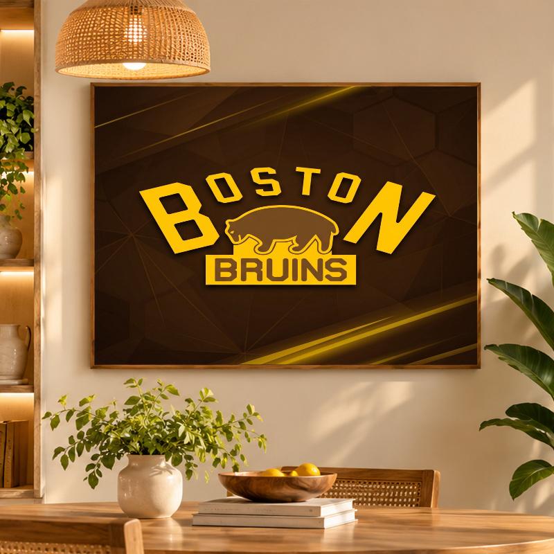 5D Diamond Painting Boston Bruins DIY Full Drill Diamond Art Kit Home Decoration