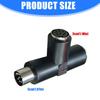 8Pin T Shaped Mics Extension Head 1Male to 2Female Microphone Adapter for Stable Audios Transmission Professional Meeting