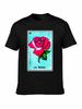 Brand Men Shirt La Rosa Loteria Mexican Lottery Bingo Funny T Shirt