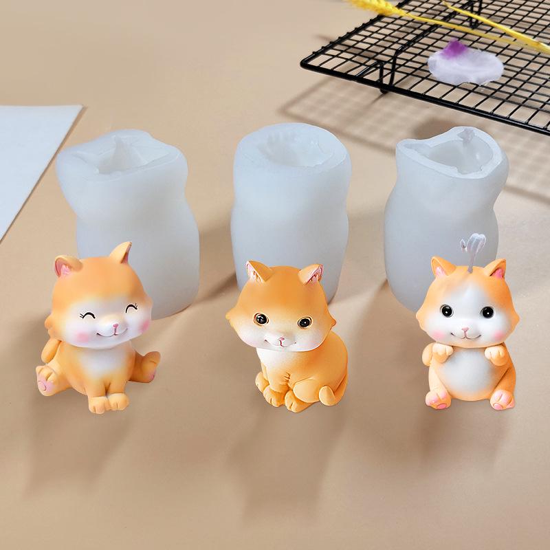 3D  Candle Mould All Kinds of Small Animal Statue Silicone Candle Mould DIY Handmade Mold Candle Making Supplies Candle Mold