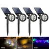 7LED Solar Lawn Lamp Outdoor RGB Solar Spotlight Garden Landscape Light for Wall Path Tree Lawn Halloween Christmas Decoration