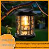 Retro Style Outdoor Solar Tungsten Filament Lantern: Warm Light for Gardens and Courtyards