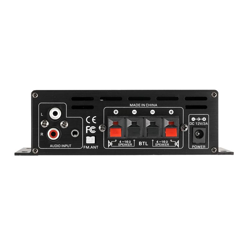 AK380 800W Bluetooth-Verstärker Audio-Karaoke-Heimkino-Verstärker 400W * 2 2-Kanal-Leistungsklasse-D-Verstärker USB SD AUX