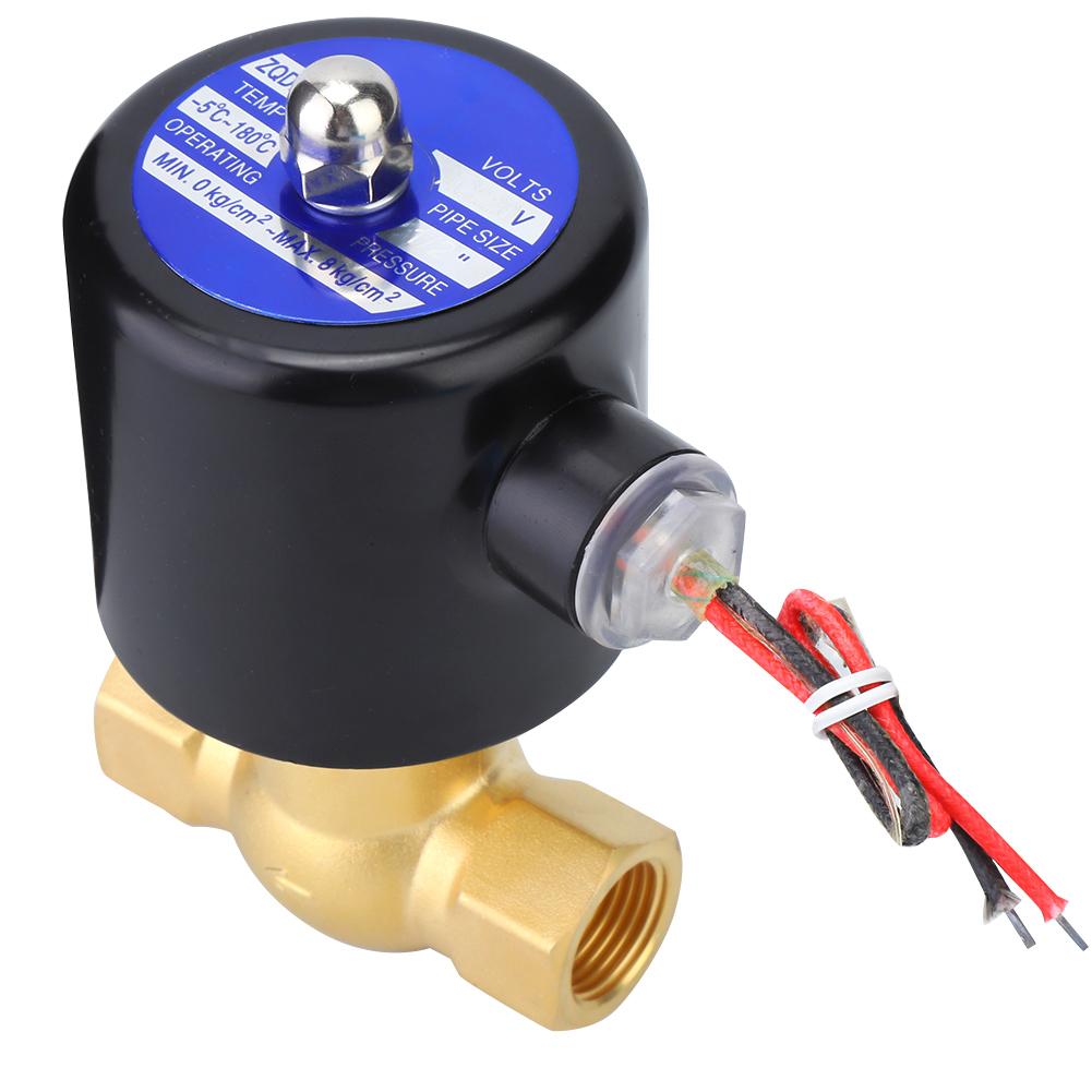 Steam Solenoid Valve Industrial Brass Female Thread G1 2in for Air Gas Oil ZQDF 15AC110V
