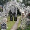 Halloween Scary Party Scene Props White Stretchy Cobweb Spider Web Horror Halloween Decoration For Bar Haunted House