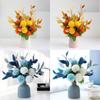 Faux Hydrangea Artificial Flowers With Vase For Garden Party Wedding Decoration