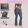 Slim Fit Yoga Pants With Crossed High Waist For Running And Fitness Women