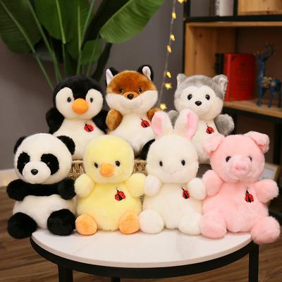 Cute Duck Panda Plush Toy Soft Stuffed Sofa Pillow Bear Cushion Animal Doll Baby Kids Chinese New Year Christmas Gift