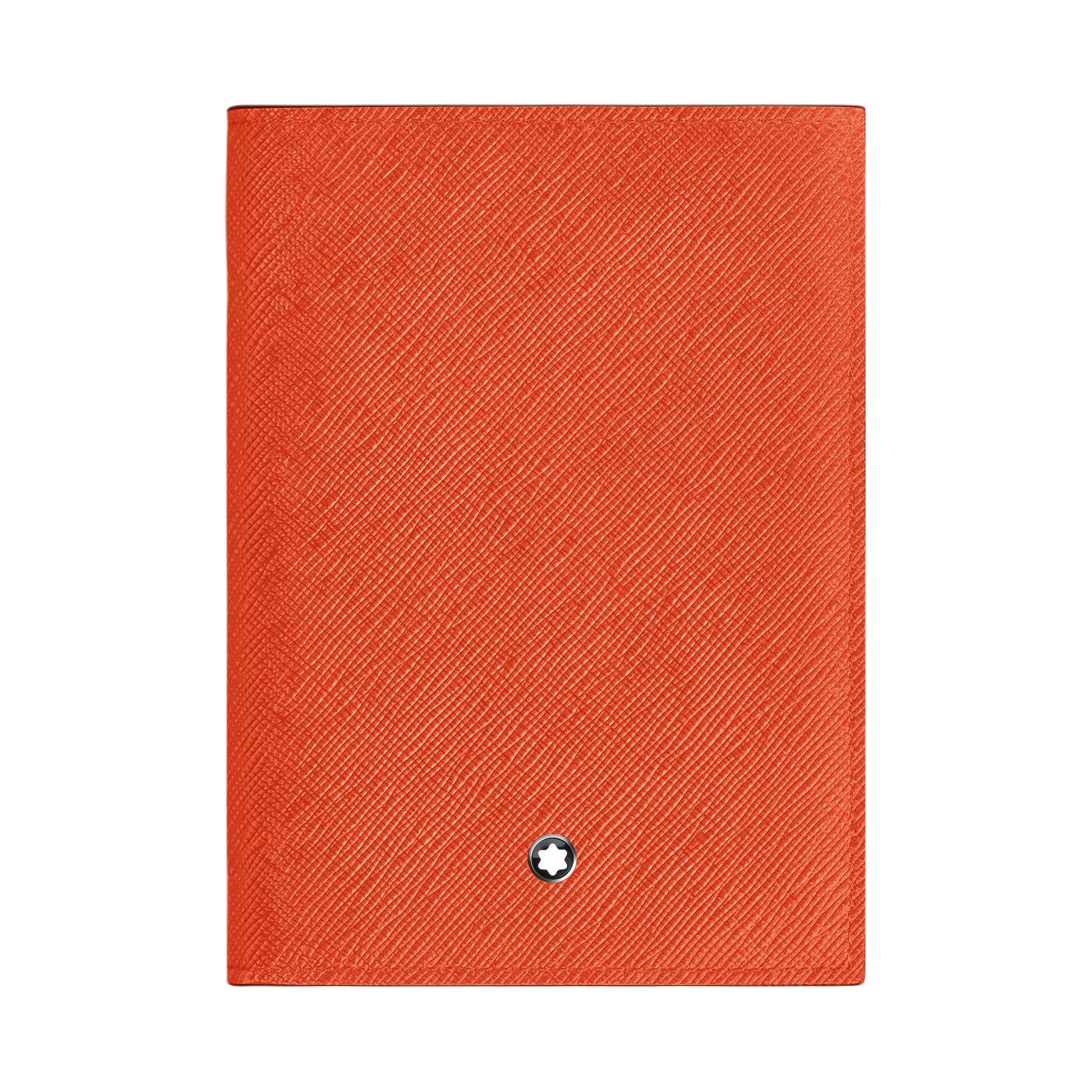 

Montblanc Artisan Series Hexagonal White Star Logo Leather Passport Holder Unisex Passport Holder Orange MB221356 Basic Set (Bag+Dust Bag)
